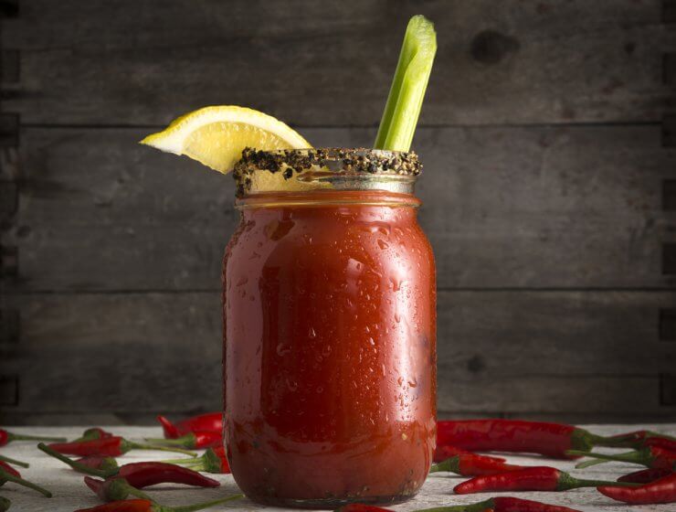 bloody mary, new year's day drink