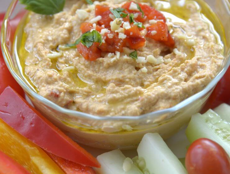 Roasted Red pepper Hummus